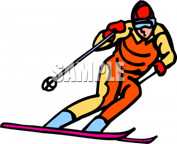 Skiing Clipart