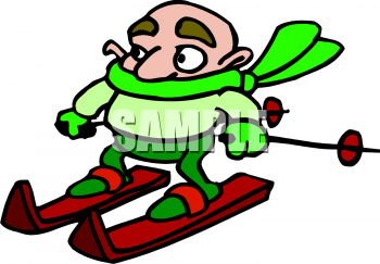 Skiing Clipart