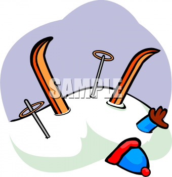 Skiing Clipart