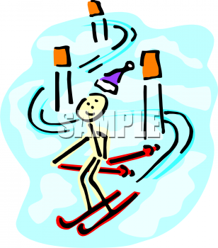 Skiing Clipart