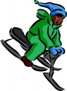 Skiing Clipart