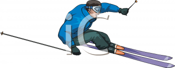 Skiing Clipart