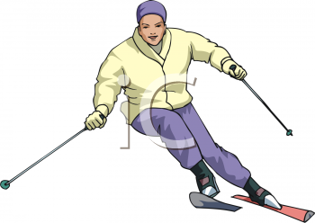 Skiing Clipart