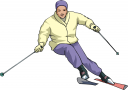 Skiing Clipart