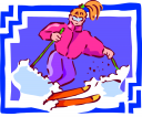 Skiing Clipart
