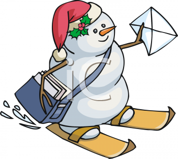 Skiing Clipart