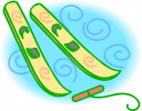 Skiing Clipart