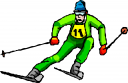 Skiing Clipart