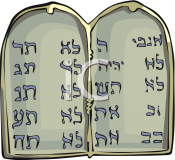 10 Commandments Clipart