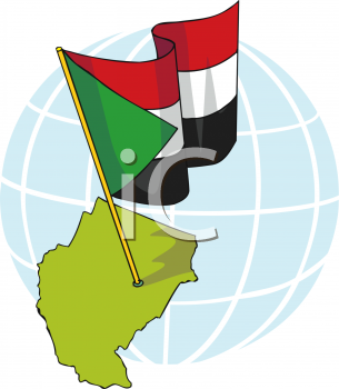 Sudan Flag Clipart