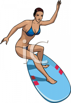 Surfing Clipart