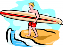 Surfing Clipart