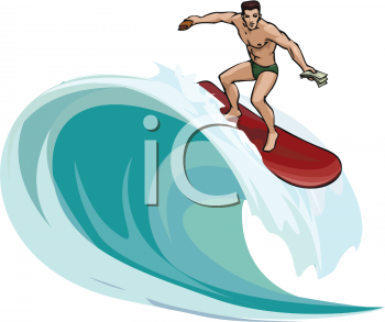 Surfing Clipart