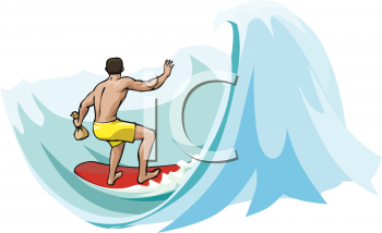 Surfing Clipart