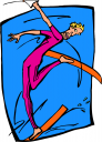Skiing Clipart