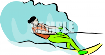 Skiing Clipart