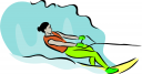 Skiing Clipart