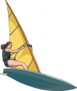 Windsurfing Clipart