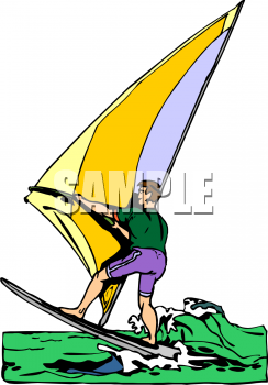Windsurfing Clipart