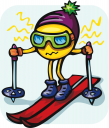 Skiing Clipart
