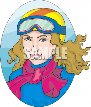 Skiing Clipart
