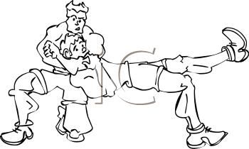 Wrestling Clipart