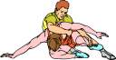 Wrestling Clipart