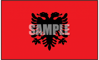 Albania Flag Clipart