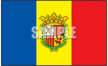 Andorra Flag Clipart