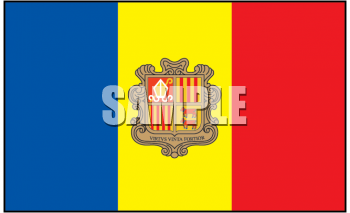 Andorra Flag Clipart