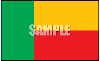 Benin Flag Clipart
