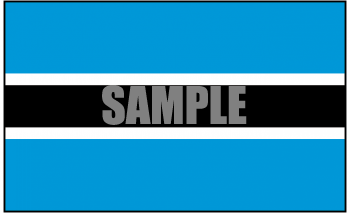 Botswana Flag Clipart