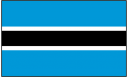 Botswana Flag Clipart