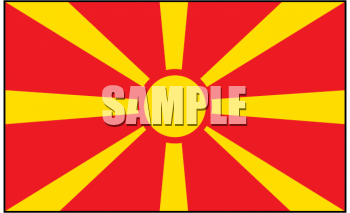 Mecedonia Flag Clipart