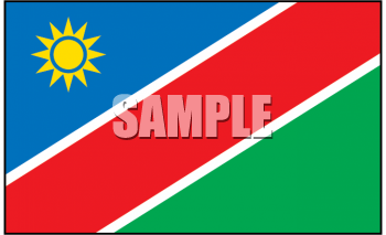 Namibia Flag Clipart