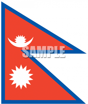 Nepal Flag Clipart