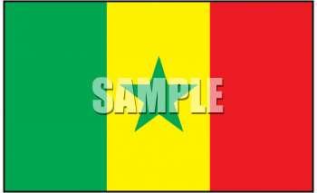 Senegal Flag Clipart