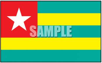 Togo Flag Clipart