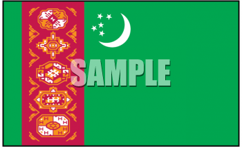 Turkmenistan Flag Clipart