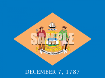 Delaware Flag Clipart