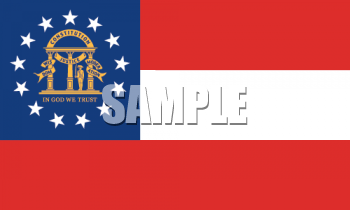 Georgia Flag Clipart