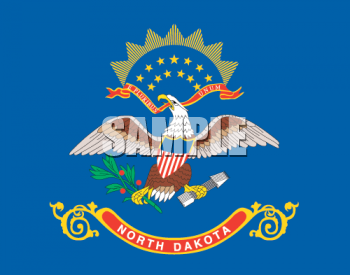 North Dakota Flag Clipart