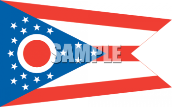 Ohio Flag Clipart