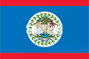 Belize Flag Clipart