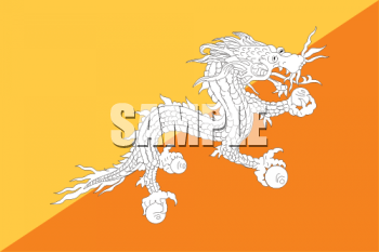 Bhutan Flag Clipart
