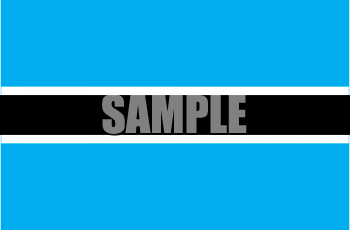 Botswana Flag Clipart