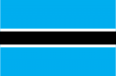 Botswana Flag Clipart