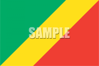 Congo Flag Clipart
