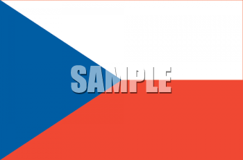 Czech Republic Flag Clipart