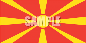 Mecedonia Flag Clipart